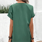 🍃Minimalist rochie de culoare solidă cu gât în V pentru femei