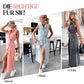 🌺Rochie denim de lungime medie cu curea pentru femei