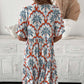 🥰Rochie cu imprimeu floral cu mânecă scurtă și decolteu în V
