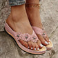 🌸【EU 35-43】Sandale confortabile cu pană florale