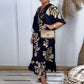 👗 Rochie lejeră cu decolteu în V imprimat
