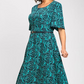 🌺Rochie maxi elegantă imprimată cu curea