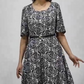 🌺Rochie maxi elegantă imprimată cu curea