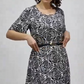 🌺Rochie maxi elegantă imprimată cu curea
