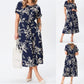 🌼Floral Print Slim rotund gât rochie