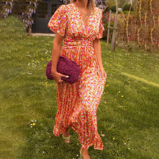 💃 Rochii florale vintage dulci pentru femei🌹