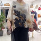 👚 Top Femei cu Gât Rotund & Imprimat Floral