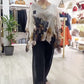 👚 Top Femei cu Gât Rotund & Imprimat Floral