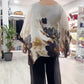 👚 Top Femei cu Gât Rotund & Imprimat Floral