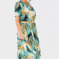 👗 Rochie elegantă cu mânecă scurtă și curea