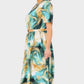 👗 Rochie elegantă cu mânecă scurtă și curea