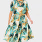 👗 Rochie elegantă cu mânecă scurtă și curea
