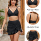 👙💥Set de bikini cu talie înaltă pentru femei Tummy Tuck Plaid