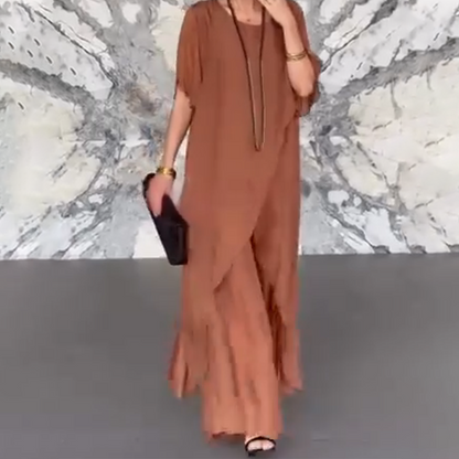 ✨Set de bluză neregulată și pantaloni lejeri pentru femei