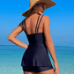 🌴 Costum de baie Tankini cu talie înaltă, două piese, pentru femei
