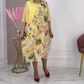 🌺Rochie casual din sifon cu imprimeu floral