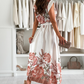 👗 Rochie elegantă imprimată cu decolteu în V