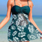 🌴👙Femei imprimate Halter pantaloni scurți două piese costum de baie Set