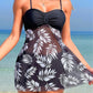 🌴👙Femei imprimate Halter pantaloni scurți două piese costum de baie Set