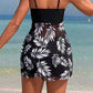 🌴👙Femei imprimate Halter pantaloni scurți două piese costum de baie Set