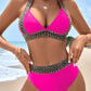 🏖️Holiday Wave Pattern V Neck Costum de baie sexy👙