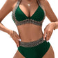🏖️Holiday Wave Pattern V Neck Costum de baie sexy👙