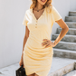 Femeii Casual Wrap plisat Mini rochii