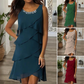 💃Elegant doamnelor sifon rochie fără mâneci