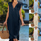 🌿Rochie elegantă fără mâneci cu gât în V pentru femei