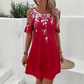 🌺Rochie cu imprimeu floral cu mâneci decupate
