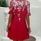 🌺Rochie cu imprimeu floral cu mâneci decupate