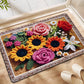 Baie Absorbant anti-alunecare tricotate florale podea Mat