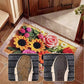 Baie Absorbant anti-alunecare tricotate florale podea Mat