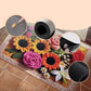 Baie Absorbant anti-alunecare tricotate florale podea Mat