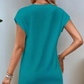 Culoare solidă gât rotund Slim A-line rochie
