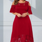 ✨Rochie elegantă de dantelă cu tiv de umăr rece pentru femei