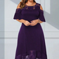 ✨Rochie elegantă de dantelă cu tiv de umăr rece pentru femei