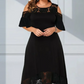 ✨Rochie elegantă de dantelă cu tiv de umăr rece pentru femei