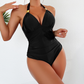 🩱Halter adânc V gât fără spate o singură piesă costum de baie🥥