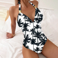 🩱Halter adânc V gât fără spate o singură piesă costum de baie🥥