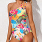 ☀️ Costum de baie pe un umăr, o singură piesă, pentru femei👙