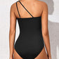 ☀️ Costum de baie pe un umăr, o singură piesă, pentru femei👙