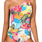 ☀️ Costum de baie pe un umăr, o singură piesă, pentru femei👙