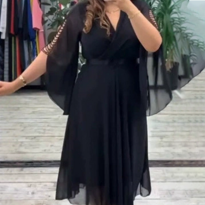 👗 Elegant doamnelor V-Neck rochie de sifon