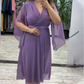 👗 Elegant doamnelor V-Neck rochie de sifon