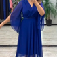 👗 Elegant doamnelor V-Neck rochie de sifon