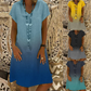 👗Casual Gradient V-Neck Short Sleeve Dress