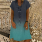 👗Casual Gradient V-Neck Short Sleeve Dress