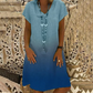 👗Casual Gradient V-Neck Short Sleeve Dress