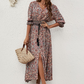 💃 Bohemian Print V-Neck Rochii pentru femei